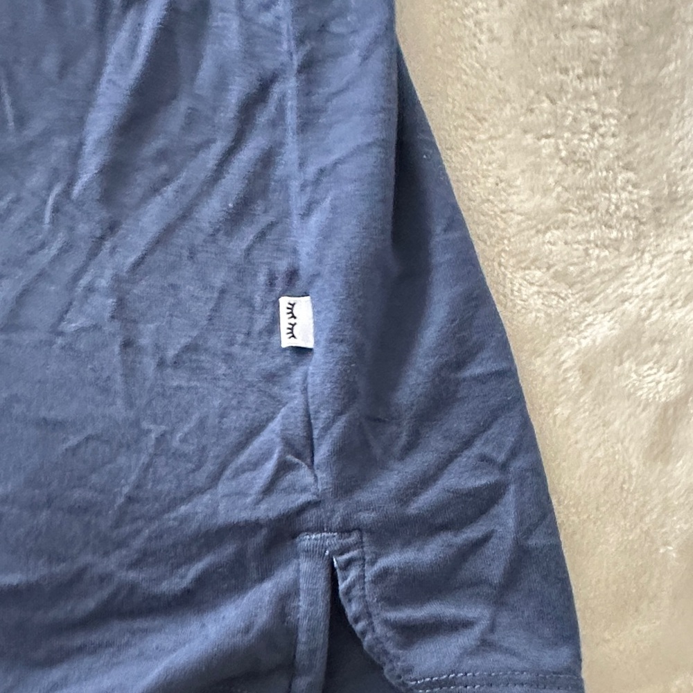 Little Sleepies Blue Button Down Pajama Shirt and Shorts - Picture 12 of 12